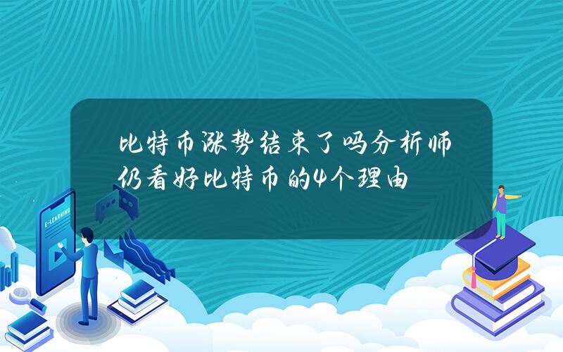 比特币涨势结束了吗？分析师仍看好比特币的4个理由